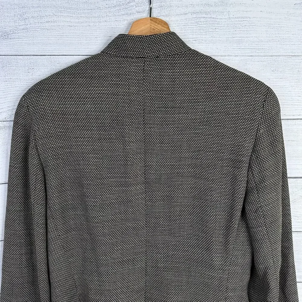 Max Mara Womens size 6 Tweed Virgin Wool Button Front Evening Jacket Italy - Picture 7 of 11